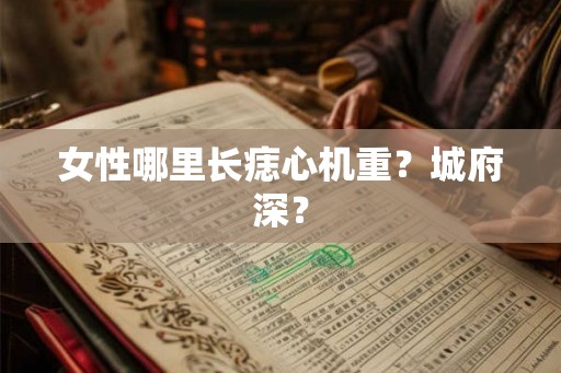 女性哪里长痣心机重？城府深？