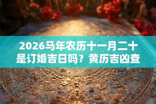 2026马年农历十一月二十是订婚吉日吗?黄历吉凶查询 2026马年农历十一月二十是订婚吉日吗?黄历吉凶查询
