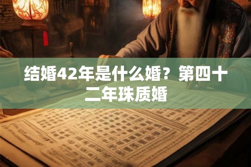 结婚42年是什么婚？第四十二年珠质婚
