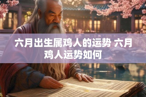 六月出生属鸡人的运势 六月鸡人运势如何