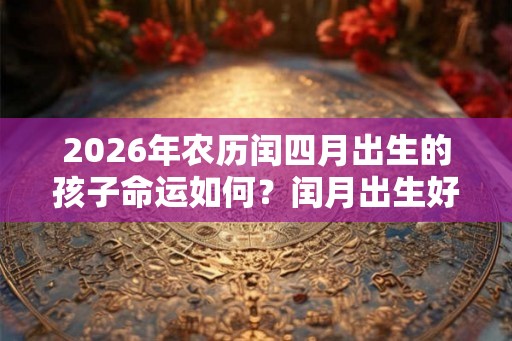2026年农历闰四月出生的孩子命运如何?闰月出生好不好? 2026年农历闰四月出生的孩子命运如何?闰月出生好不好?