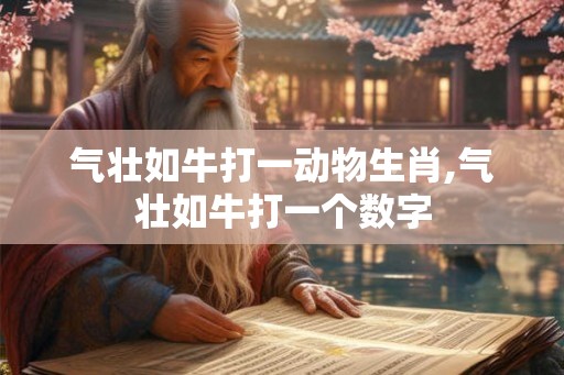气壮如牛打一动物生肖,气壮如牛打一个数字