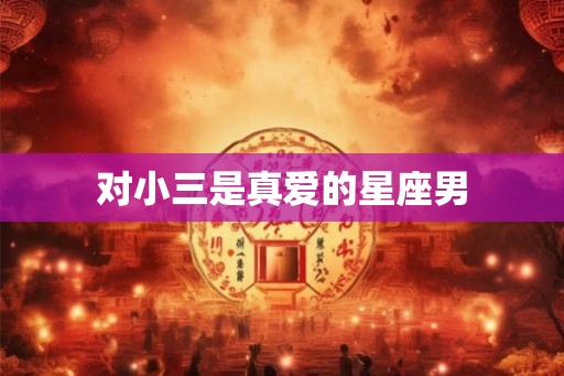 对小三是真爱的星座男