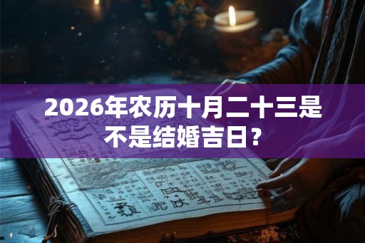 2026年农历十月二十三是不是结婚吉日？