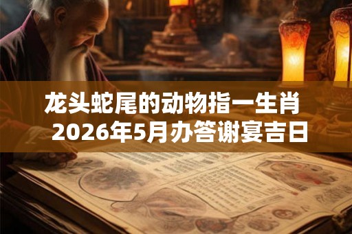 龙头蛇尾的动物指一生肖  2026年5月办答谢宴吉日