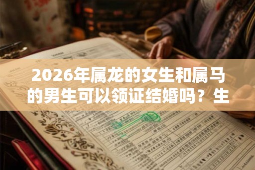 2026年属龙的女生和属马的男生可以领证结婚吗？生肖马的命理