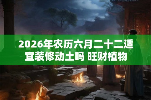 2026年农历六月二十二适宜装修动土吗 旺财植物