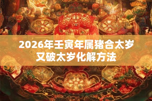 2026年壬寅年属猪合太岁又破太岁化解方法