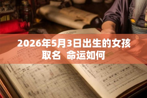 2026年5月3日出生的女孩取名  命运如何