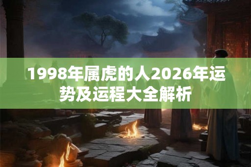 1998年属虎的人2026年运势及运程大全解析 1998年属虎的人2026年运势及运程大全解析