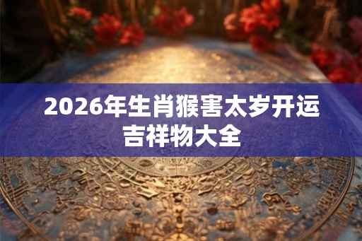 2026年生肖猴害太岁开运吉祥物大全