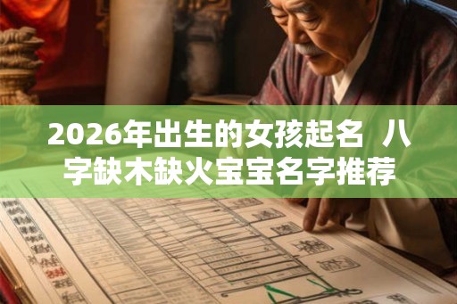 2026年出生的女孩起名  八字缺木缺火宝宝名字推荐