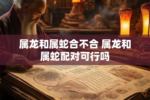 属龙和属蛇合不合 属龙和属蛇配对可行吗 属龙和属蛇合不合 属龙和属蛇配对可行吗