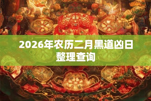 2026年农历二月黑道凶日整理查询