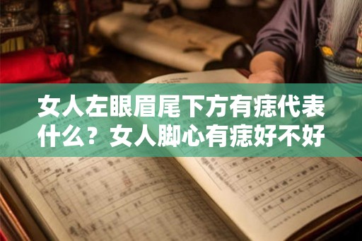女人左眼眉尾下方有痣代表什么？女人脚心有痣好不好？