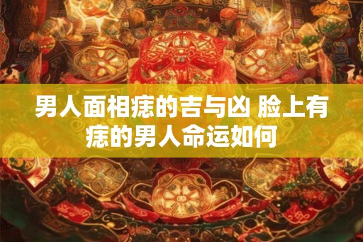 男人面相痣的吉与凶 脸上有痣的男人命运如何