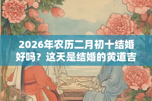 2026年农历二月初十结婚好吗？这天是结婚的黄道吉日吗？