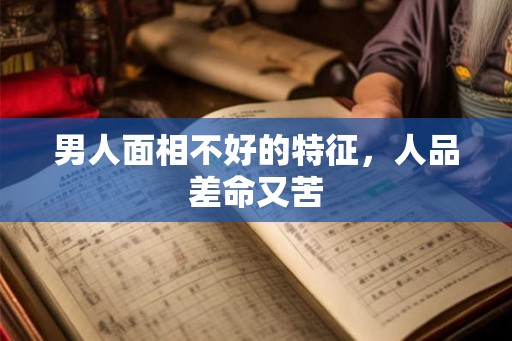 男人面相不好的特征，人品差命又苦