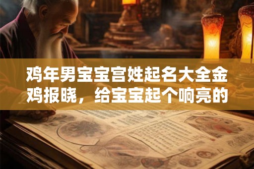 鸡年男宝宝宫姓起名大全金鸡报晓，给宝宝起个响亮的名字！