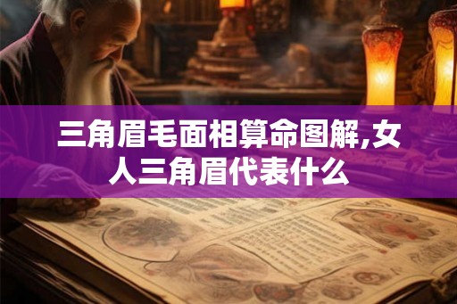 三角眉毛面相算命图解,女人三角眉代表什么
