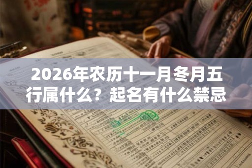 2026年农历十一月冬月五行属什么？起名有什么禁忌？