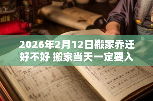 2026年2月12日搬家乔迁好不好 搬家当天一定要入住新房吗