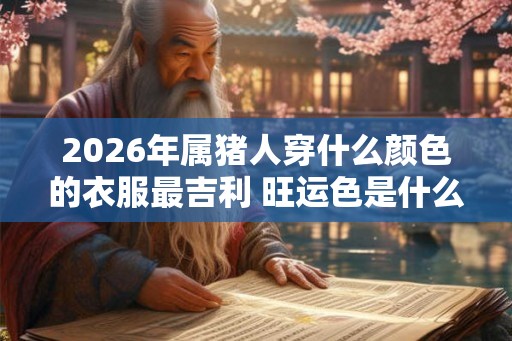 2026年属猪人穿什么颜色的衣服最吉利 旺运色是什么