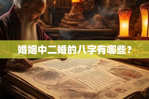 婚姻中二婚的八字有哪些？