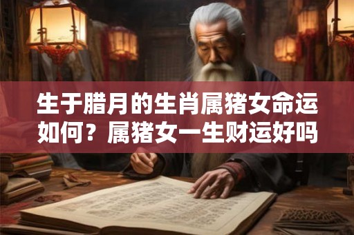 生于腊月的生肖属猪女命运如何？属猪女一生财运好吗？
