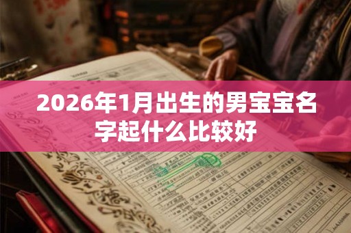 2026年1月出生的男宝宝名字起什么比较好
