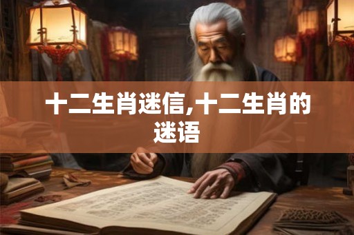 十二生肖迷信,十二生肖的迷语