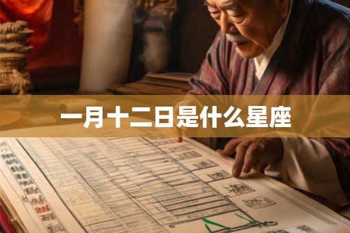 一月十二日是什么星座