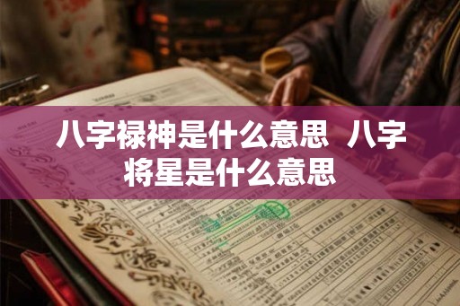 八字禄神是什么意思  八字将星是什么意思