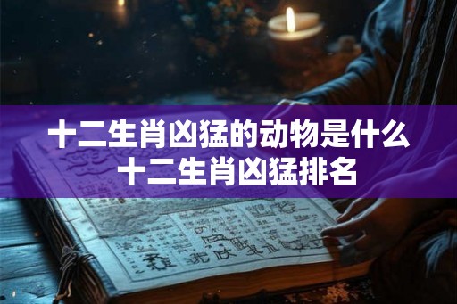 十二生肖凶猛的动物是什么  十二生肖凶猛排名