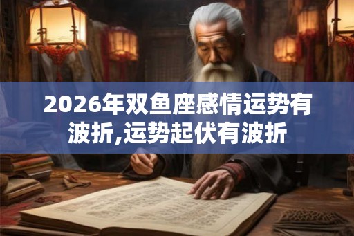 2026年双鱼座感情运势有波折,运势起伏有波折 2026年双鱼座感情运势有波折,运势起伏有波折