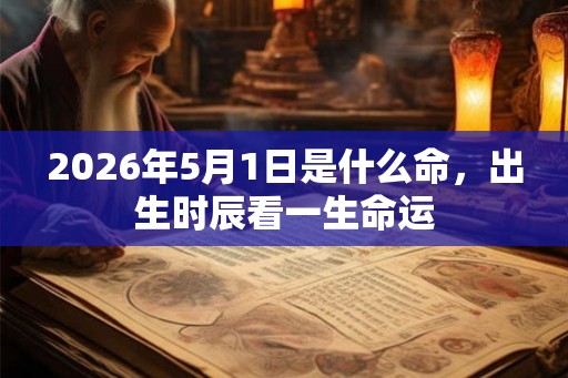 2026年5月1日是什么命，出生时辰看一生命运