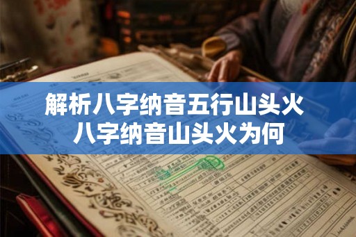 解析八字纳音五行山头火 八字纳音山头火为何 解析八字纳音五行山头火 八字纳音山头火为何