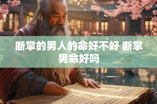 断掌的男人的命好不好 断掌男命好吗 断掌的男人的命好不好 断掌男命好吗