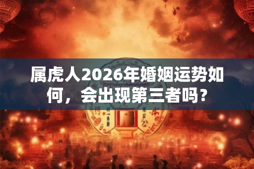 属虎人2026年婚姻运势如何，会出现第三者吗？