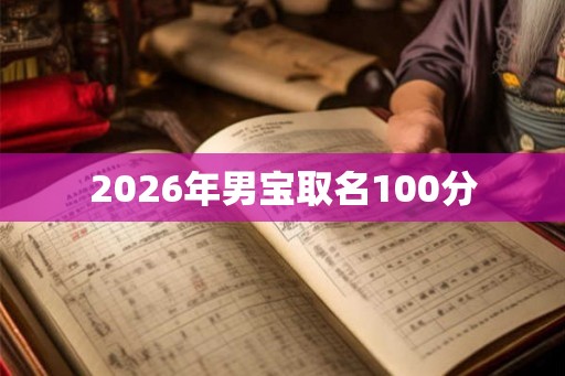 2026年男宝取名100分