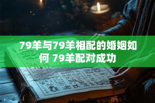 79羊与79羊相配的婚姻如何 79羊配对成功