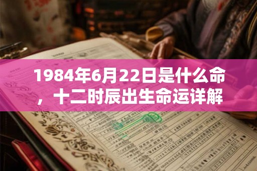 1984年6月22日是什么命，十二时辰出生命运详解