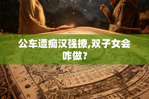 公车遭痴汉强撩,双子女会咋做？