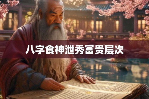 八字食神泄秀富贵层次