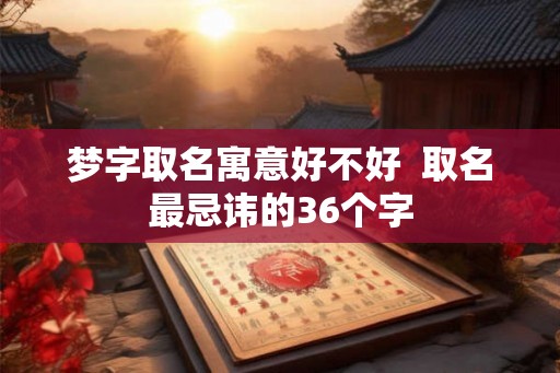 梦字取名寓意好不好  取名最忌讳的36个字