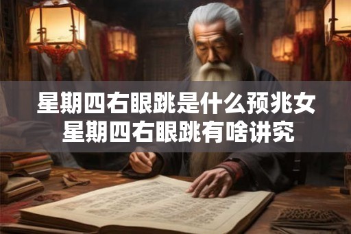 星期四右眼跳是什么预兆女 星期四右眼跳有啥讲究