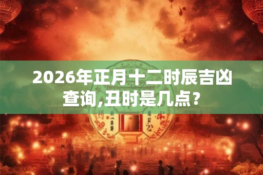 2026年正月十二时辰吉凶查询,丑时是几点？