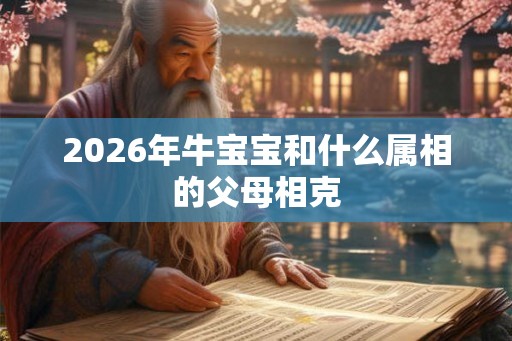 2026年牛宝宝和什么属相的父母相克
