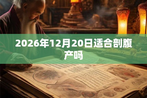 2026年12月20日适合剖腹产吗