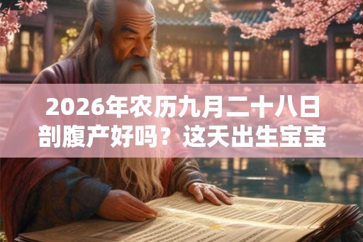 2026年农历九月二十八日剖腹产好吗？这天出生宝宝命运如何？